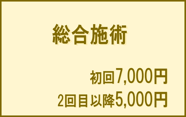 初回7,000円2回目以降5,000円